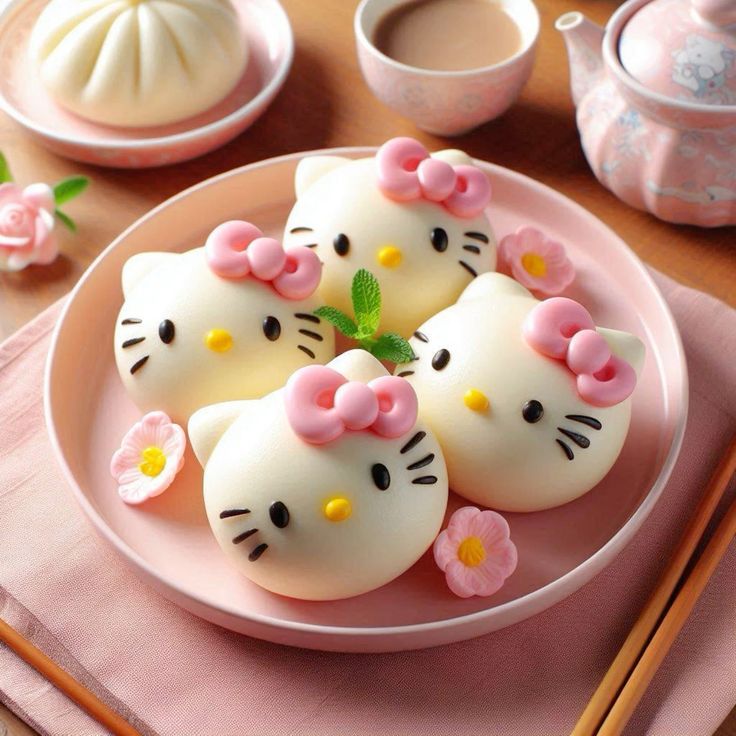 Bánh bao Hello Kitty